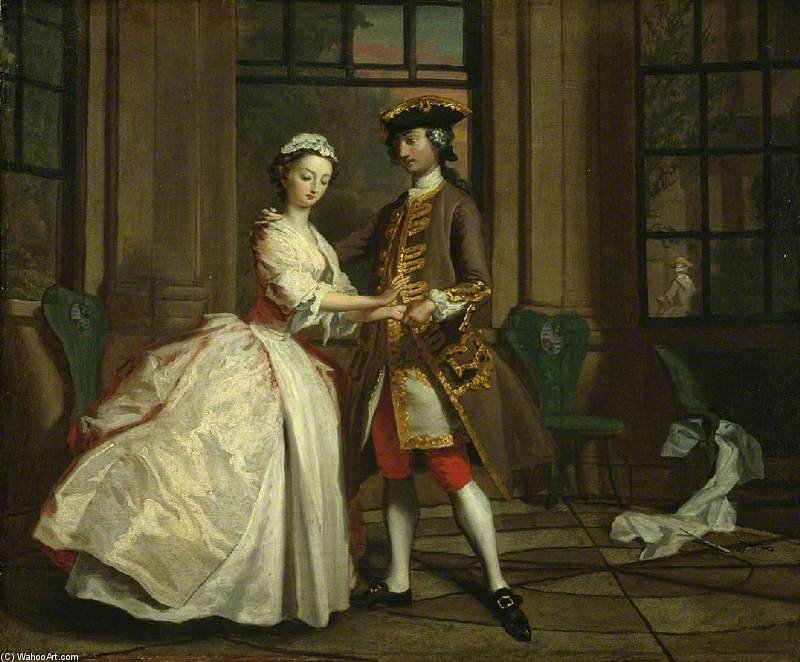 Pamela And Mr B. In The Summer House — Joseph Highmore