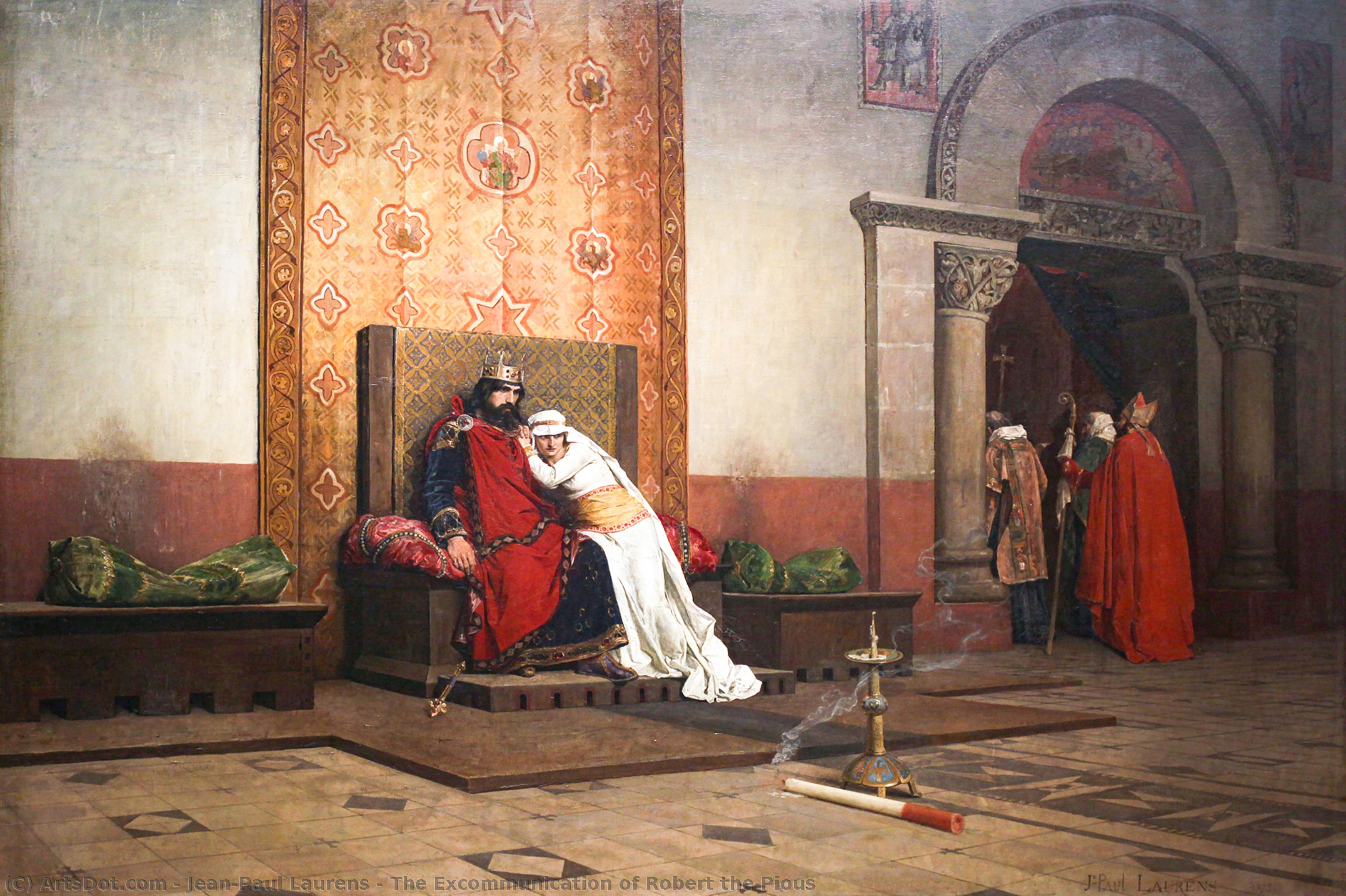 The Excommunication Of Robert The Pious — Jean-paul Laurens