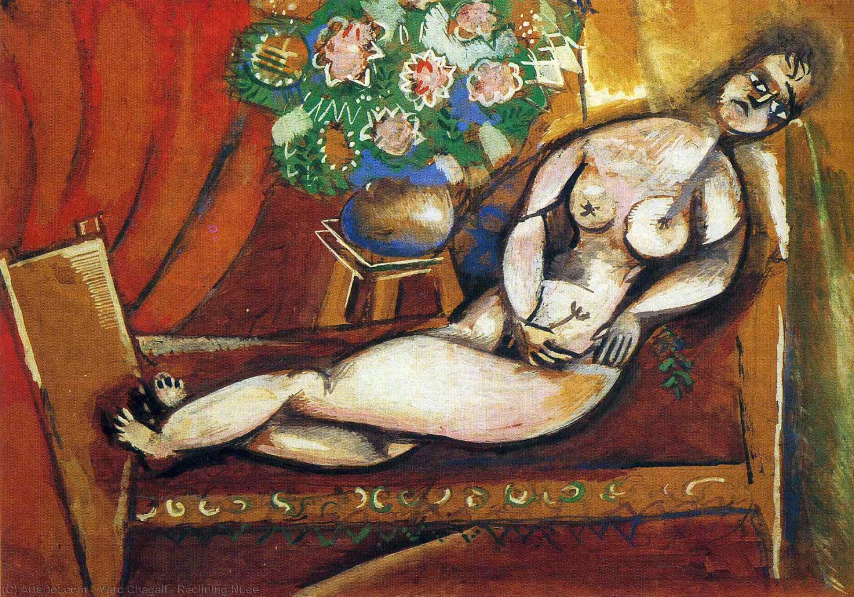 Reclining Nude — マルク・シャガール