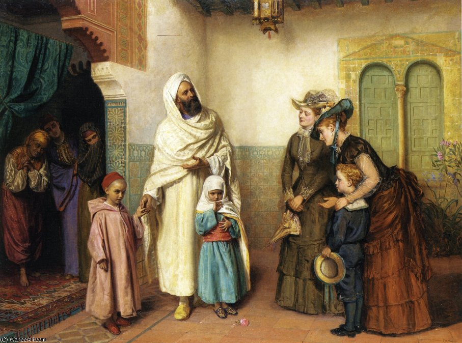 The Meeting Of East And West (also Known As The Presentatio....ng A Moore-s House)- — John Bagnold Burgess