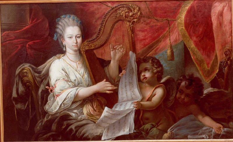 Portrait De Mademoiselle De Puymaurin (en Dessus De Porte Jeanne Julie Nicole) — Jacques Gamelin