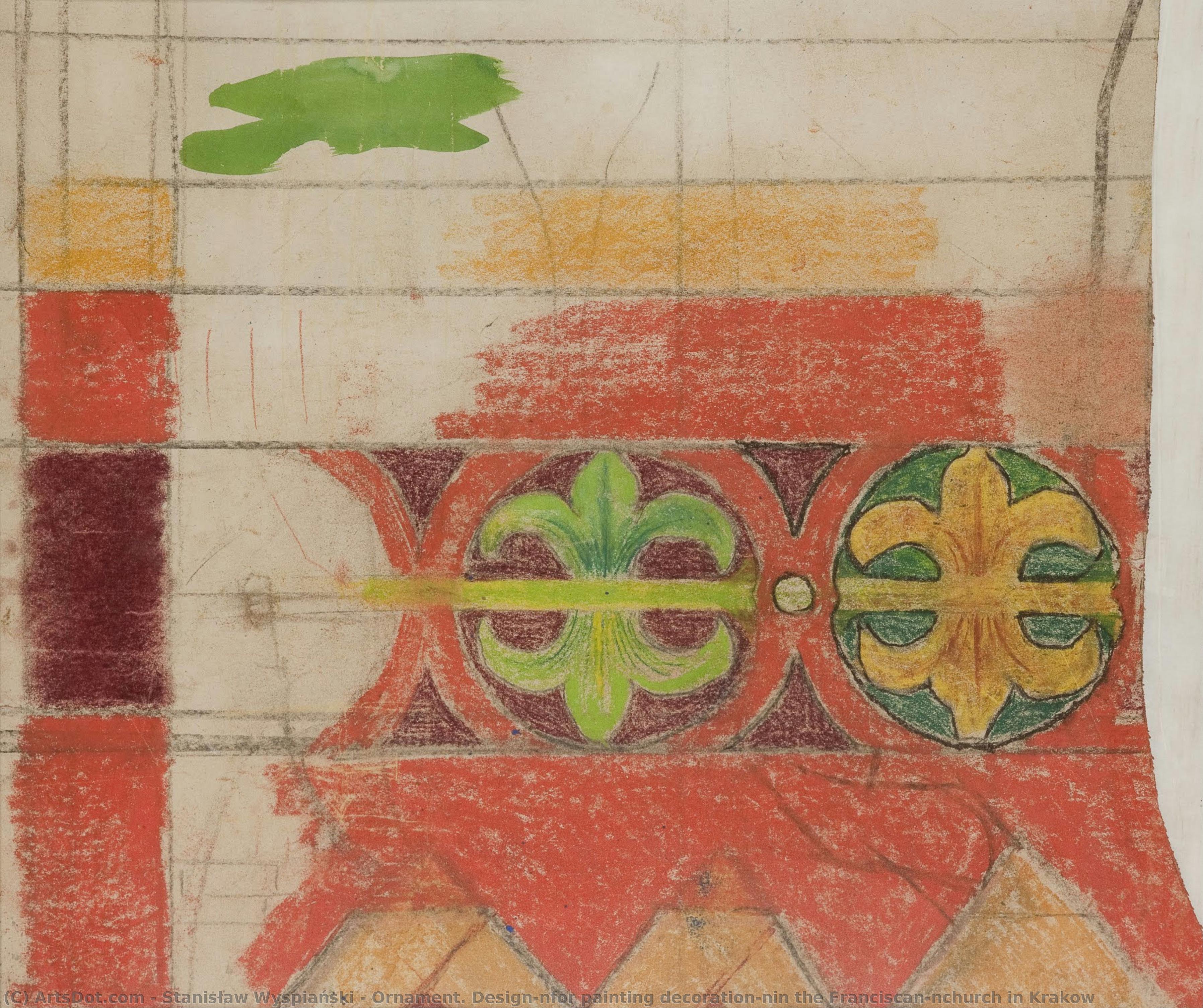 Ornament. Design\nfor Painting Decoration\nin The Franciscan\nchurch In Krakow — Stanislav Visjanski