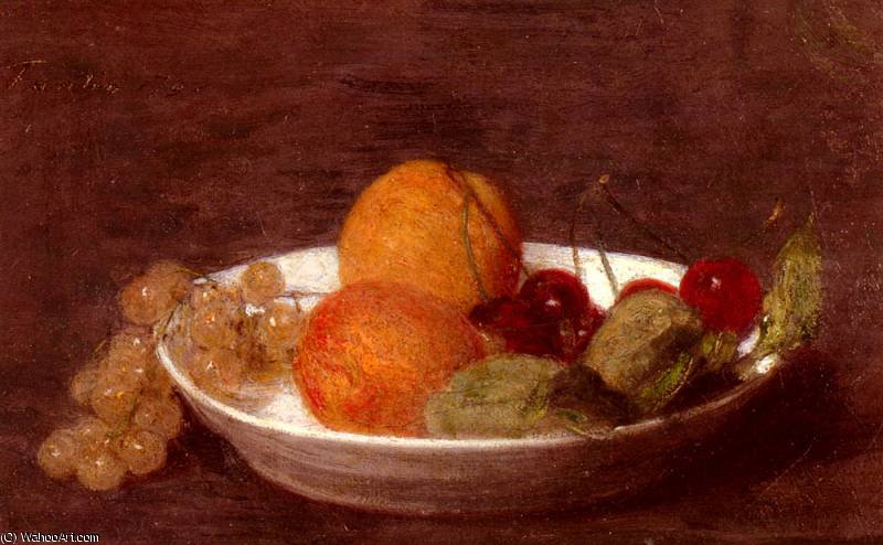 A Bowl Of Fruit — Henri Fantin-latour
