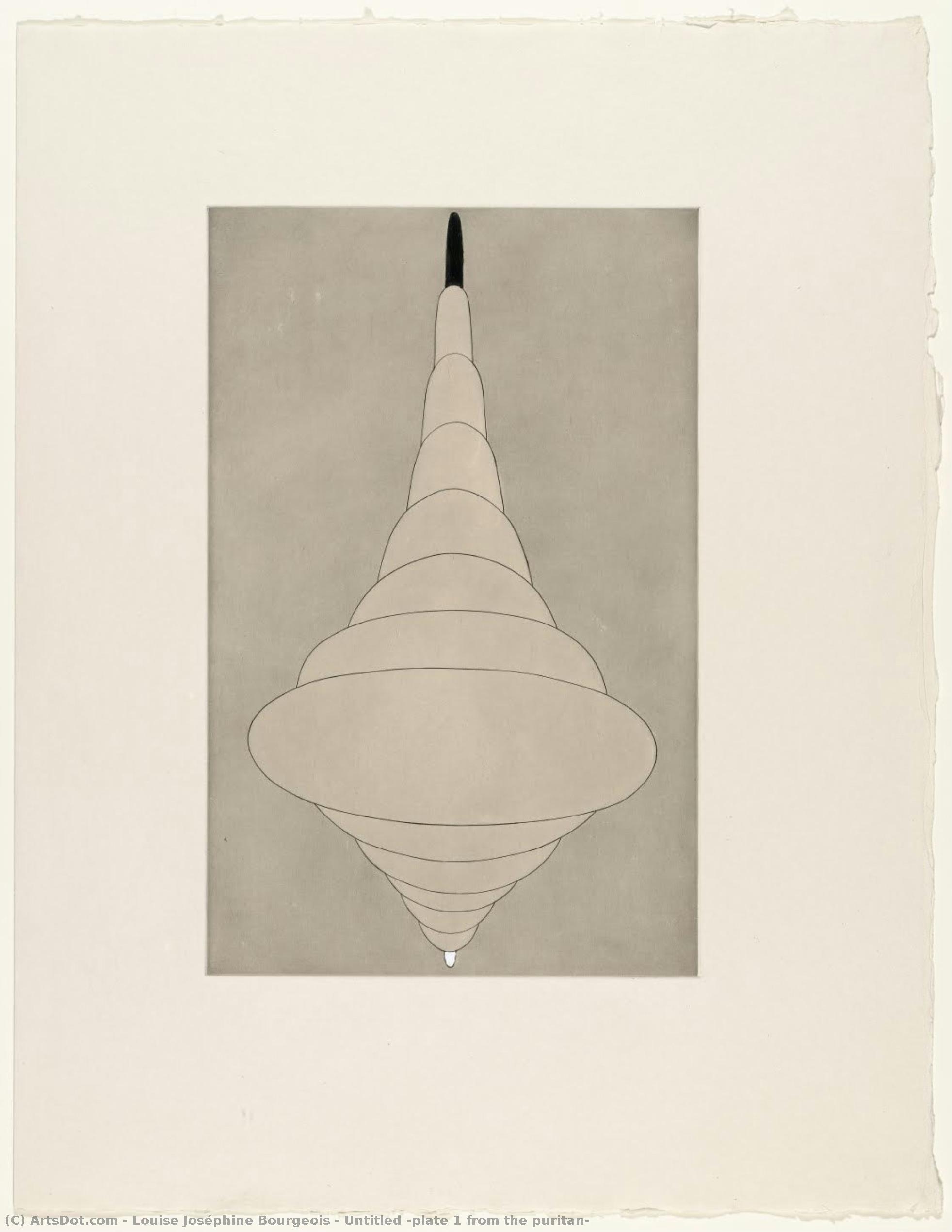 Untitled (plate 1 From The Puritan) — ルイーズ・ブルジョワ