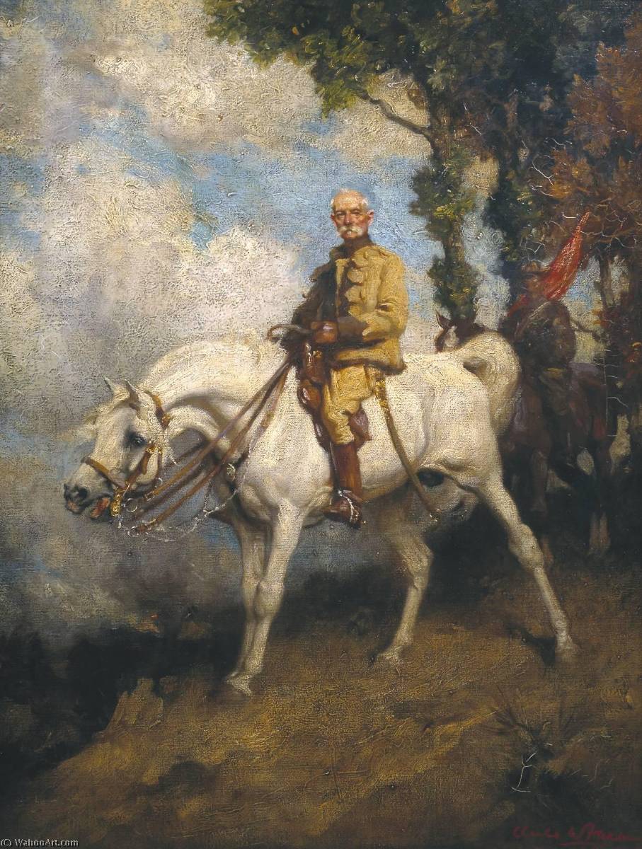 Field Marshal Earl Roberts On His Charger 'vonolel' — Charles Wellington Furse