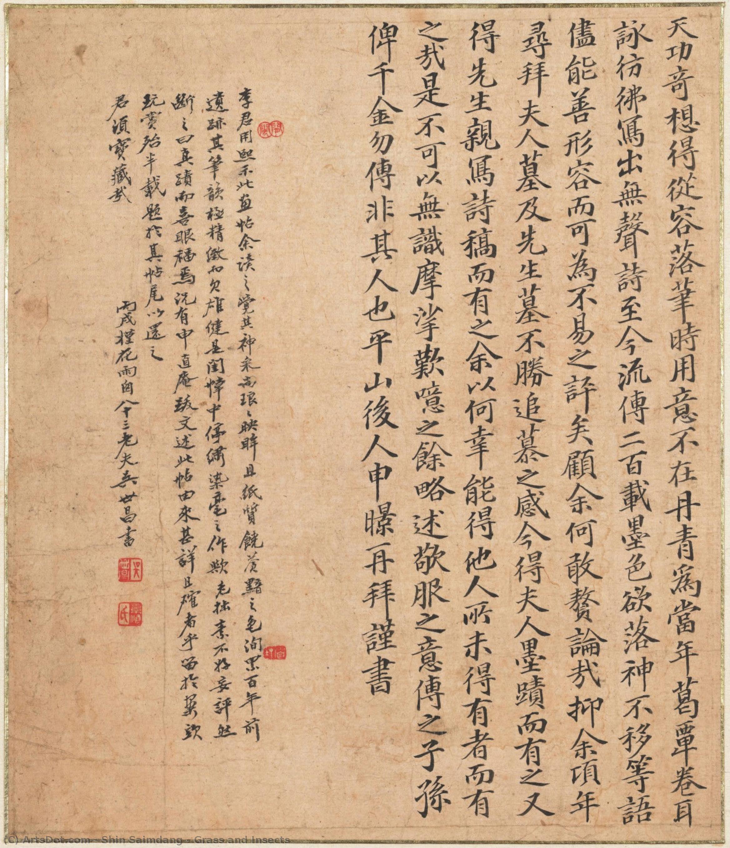 Gras Und Insekten — Shin Saimdang