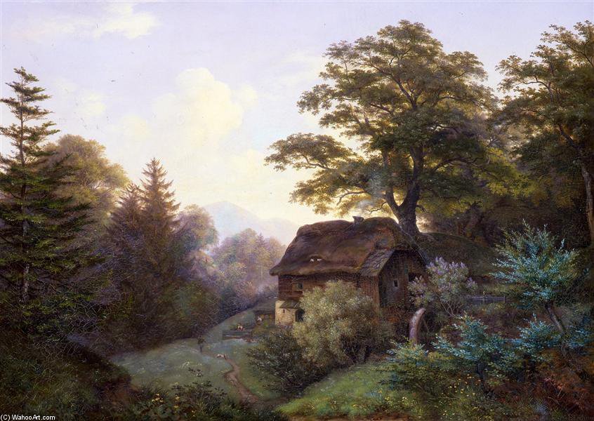 The Watermill — Эрнст Фердинанд Оэме