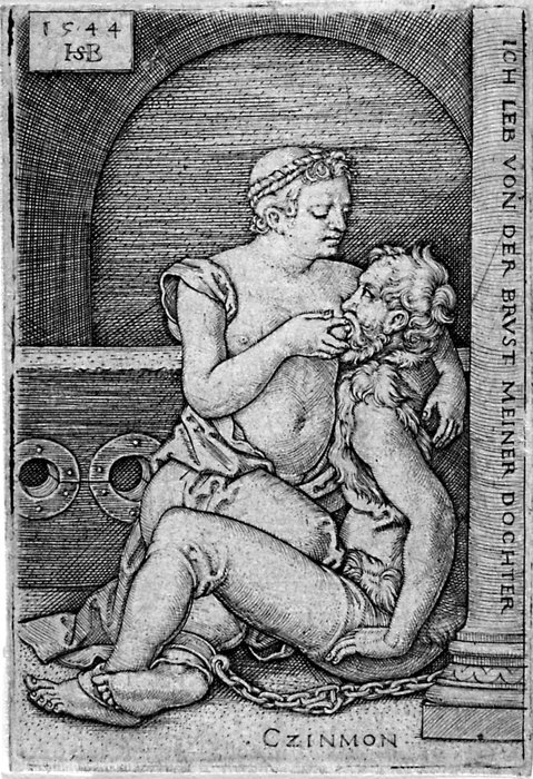 Cimon And Pero — Hans Sebald Beham