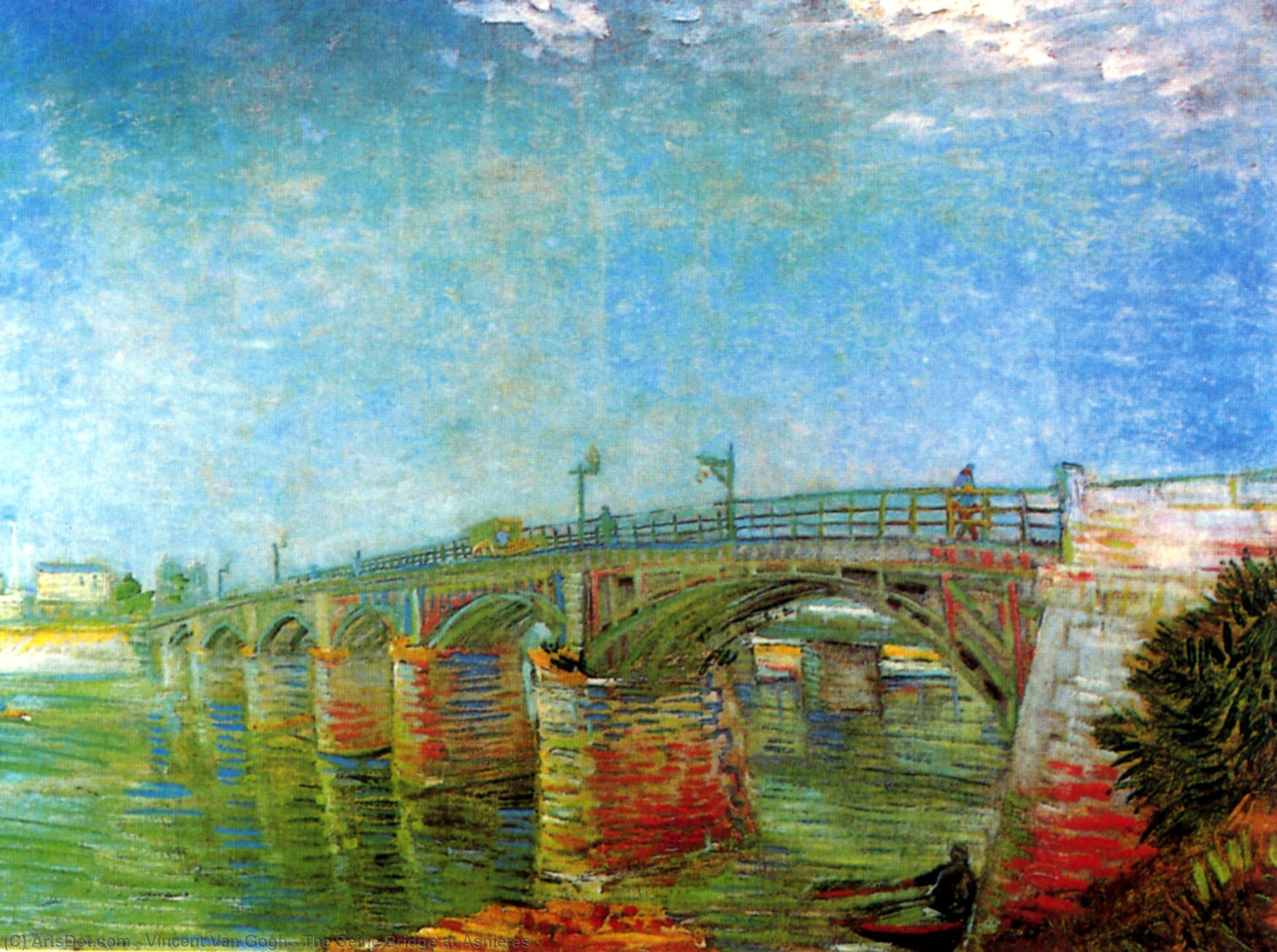 The Seine Bridge At Asnieres — Vincent Willem Van Gogh