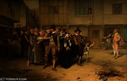 An Arrest For Witchcraft In The Olden Time — John Pettie