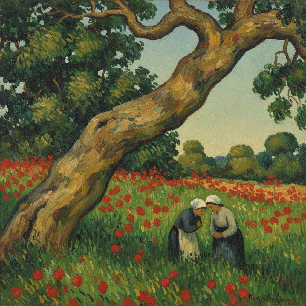 Whispers Of The Crimson Meadow: A Solitary Pastoral Study — Marc Duvallier