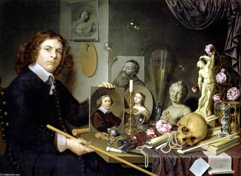 Self-portrait With Vanitas Symbols — David Bailly