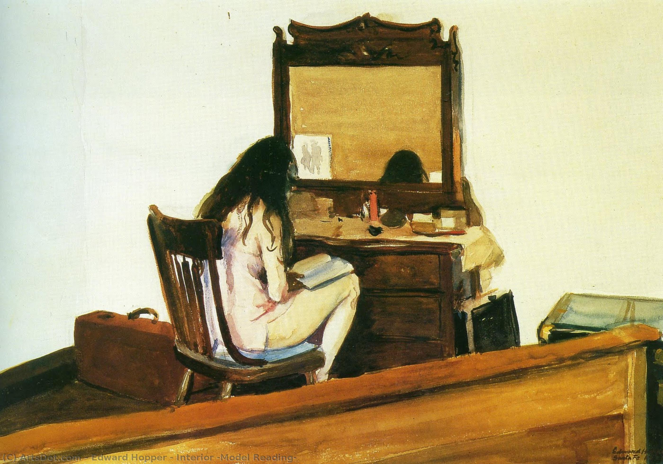 Interior (model Reading) — エドワード・ホッパー