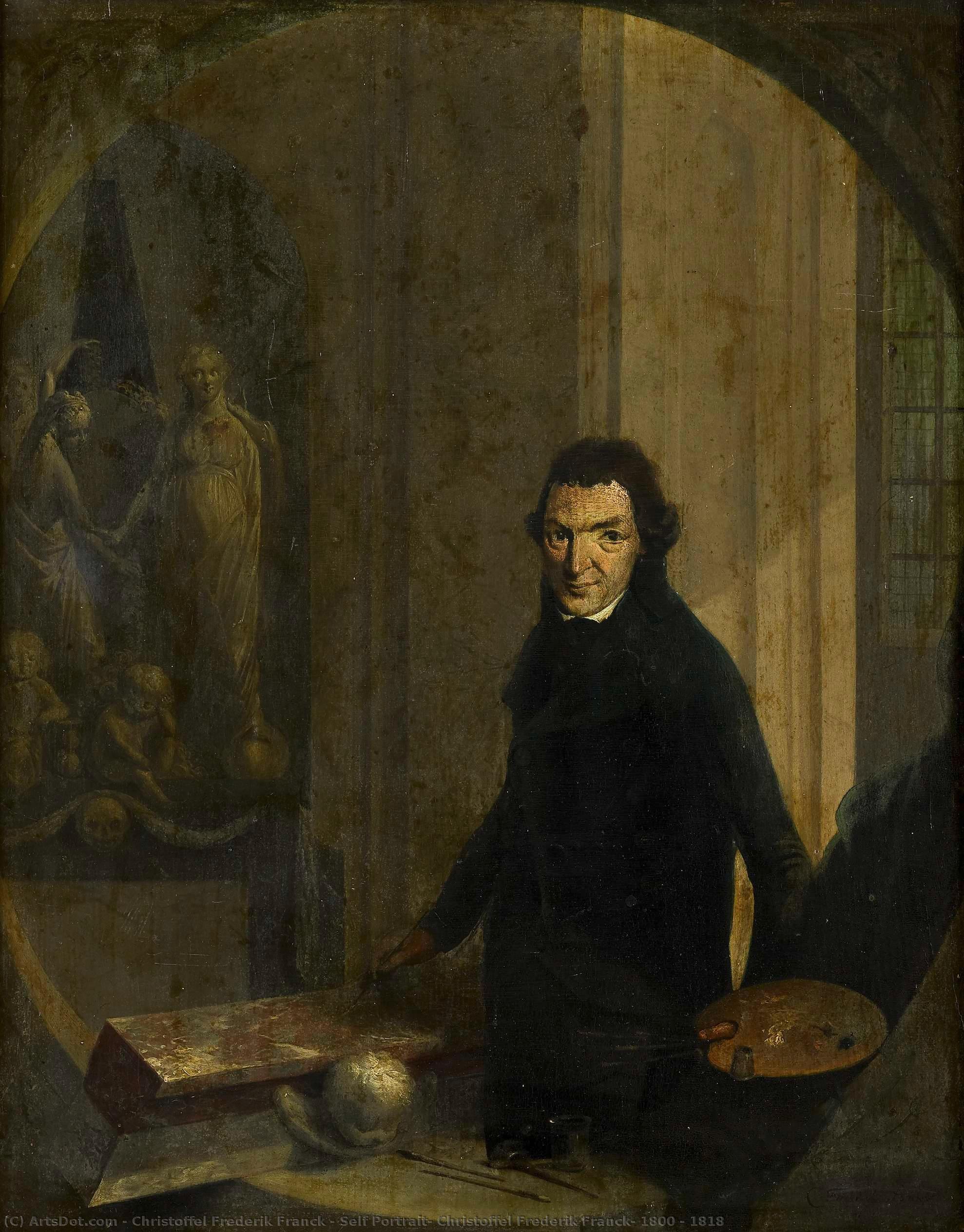 Self Portrait, Christoffel Frederik Franck, 1800 - 1818 — Christoffel Frederik Franck