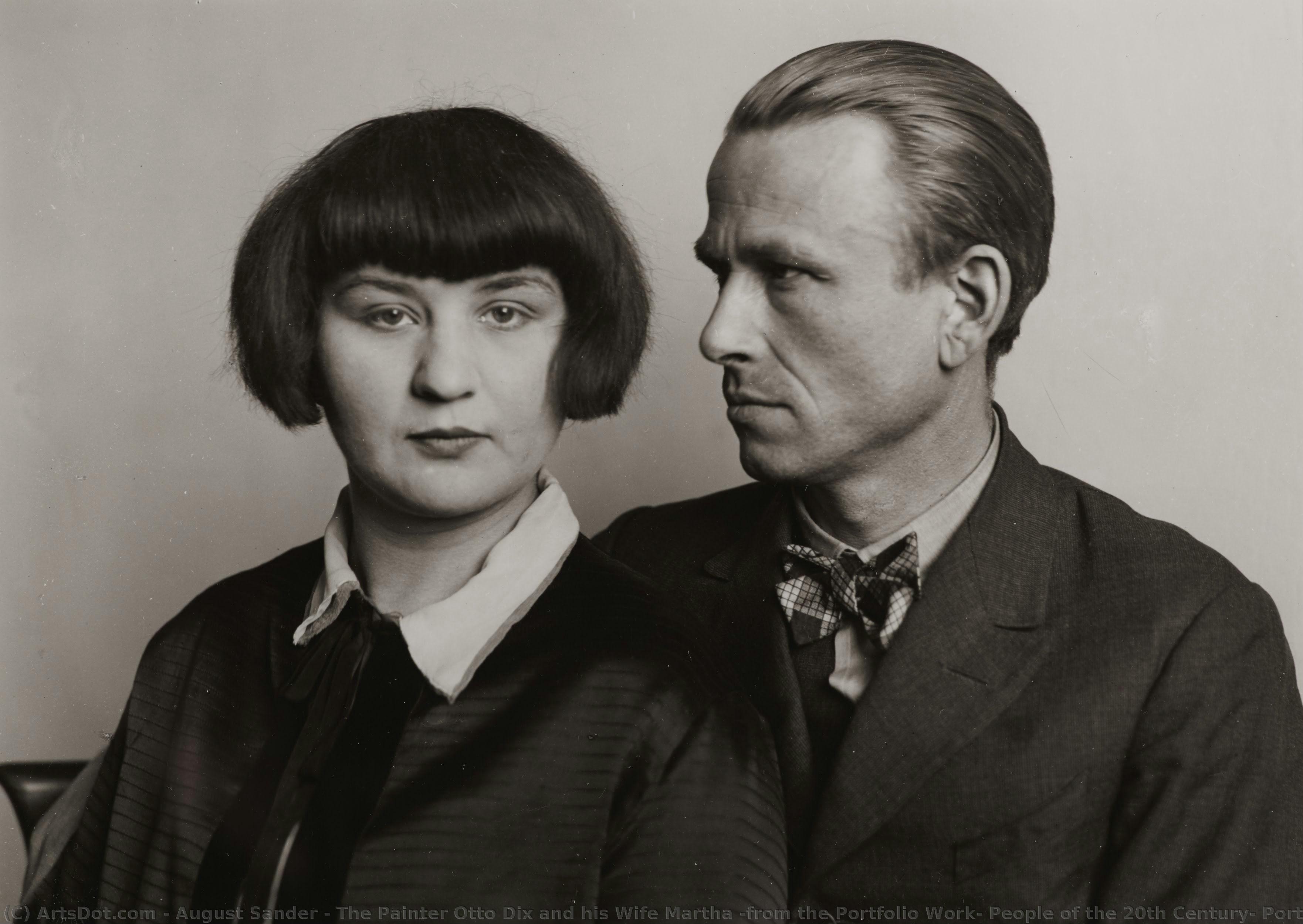 The Painter Otto Dix And His Wife Martha (from The Portfolio Work: People Of The 20th Century, Portfolio 13: Woman And Man) — August Sander