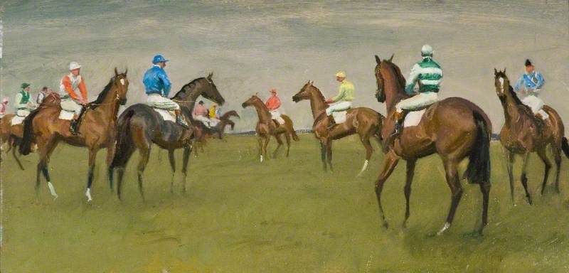 Before The Start, Newmarket — Sir Alfred James Munnings