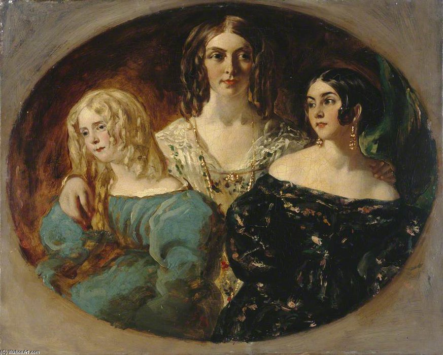 The Honourable Mrs Caroline Norton And Her Sisters — William Etty