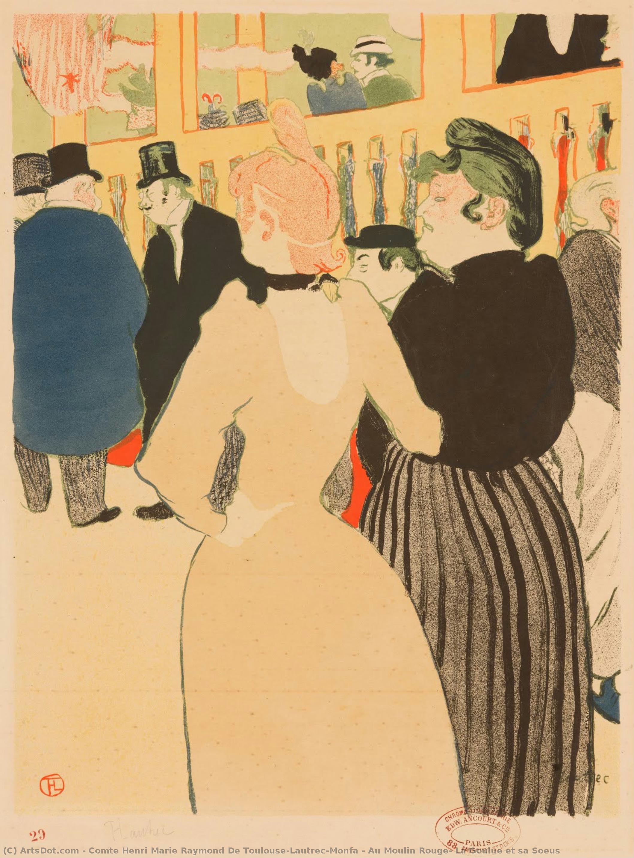Au Moulin Rouge, La Goulue Et Sa Soeus — Enri Tuluz Lotrek