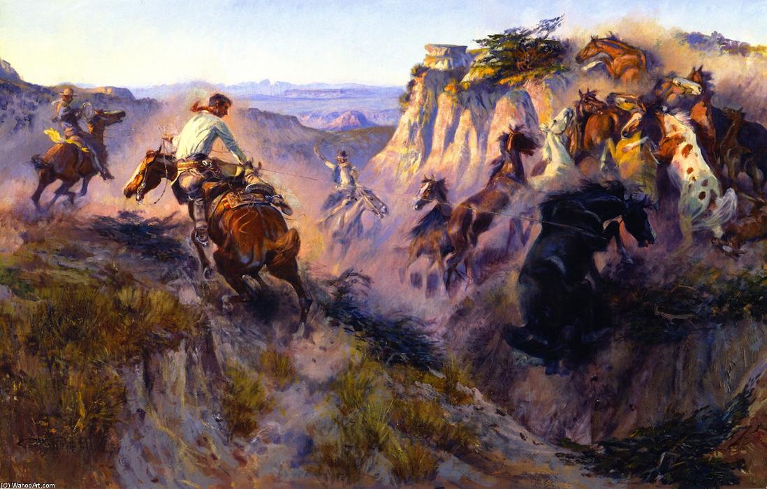 Wild Horse Hunters [no. 2] — Charles Marion Russell