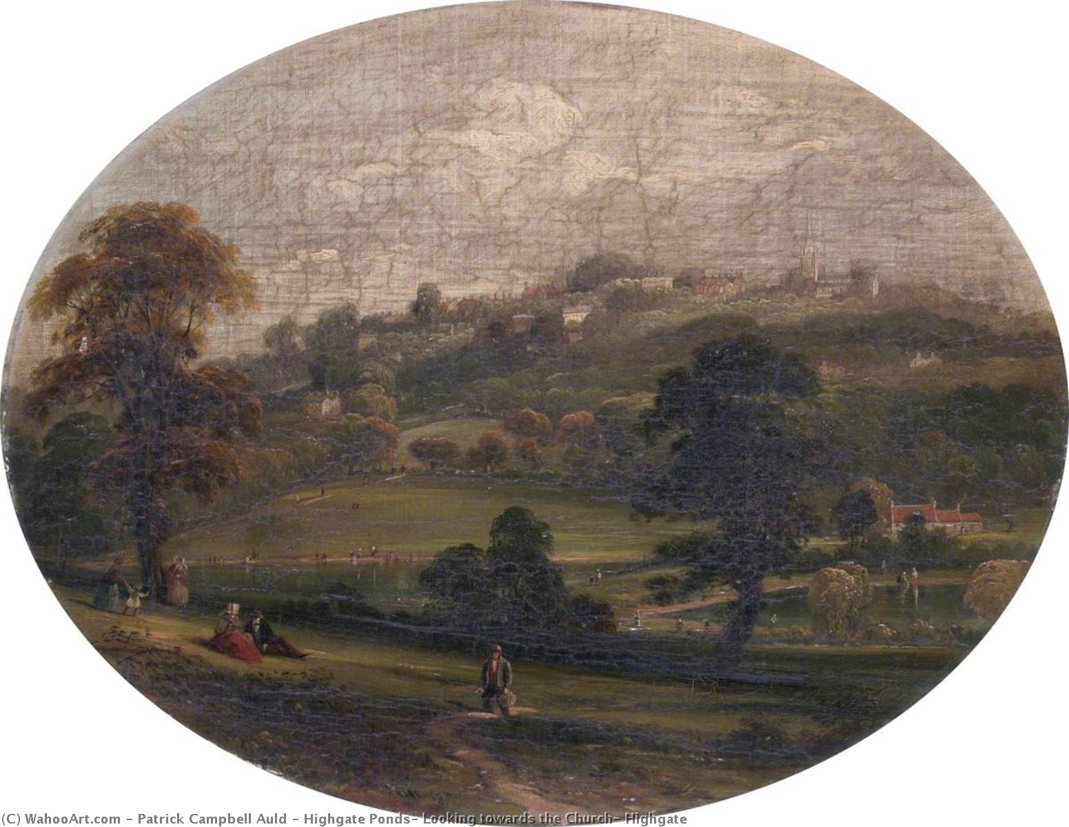 Highgate Ponds, Looking Towards The Church, Highgate — Patrick Campbell Auld