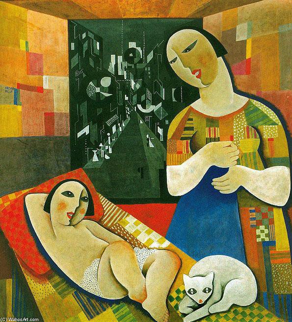 Mother With His Child — Béla Kádár