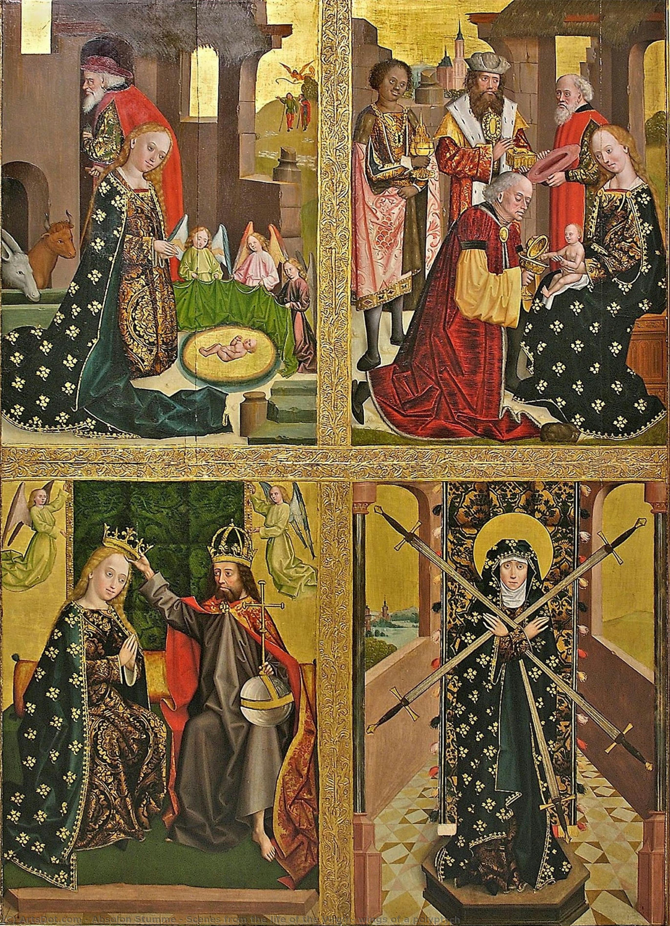 Scenes From The Life Of The Virgin, Wings Of A Polyptych — Absolon Stumme