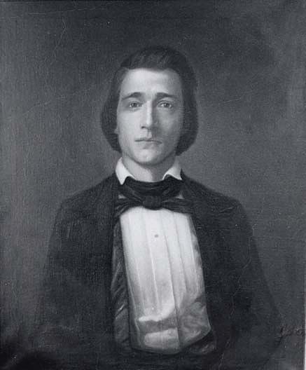 Portrait Of A Man (piano Player At The Old Park Hotel ), (painting) — Frank Harold Hayward