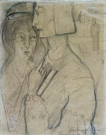 Dante And Beatrice — Gulacsy Lajos Kalman