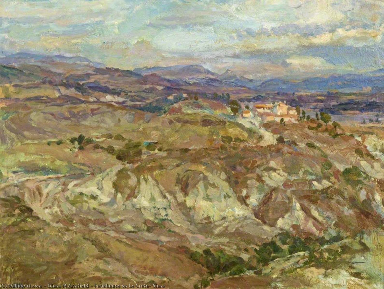 Farmhouse On Le Crete, Siena — Diana M Armfield