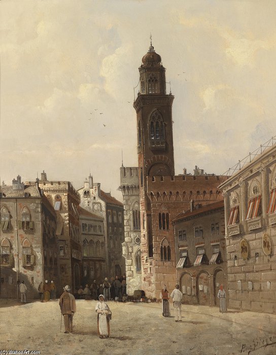 Stadtansicht, Ruckseitig Betitelt — August Von Siegen