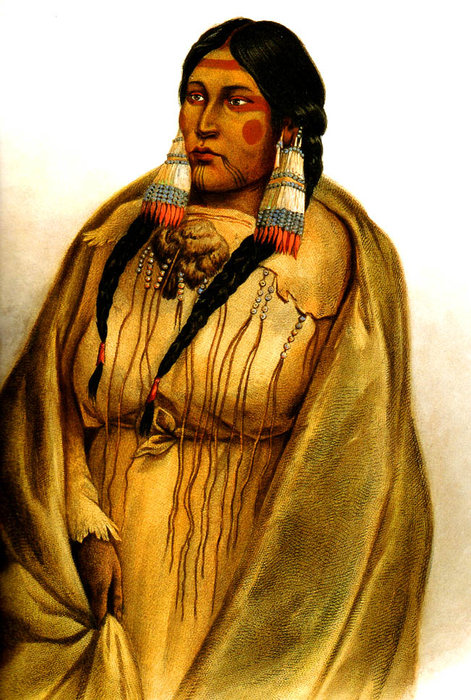 Woman Of The Cree-tribe — Karl Bodmer