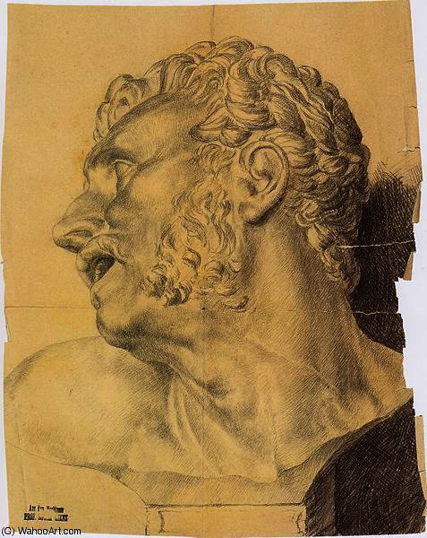 Bust Of A Man With His Mouth Wide Open — Альбин Эггер-лиенц