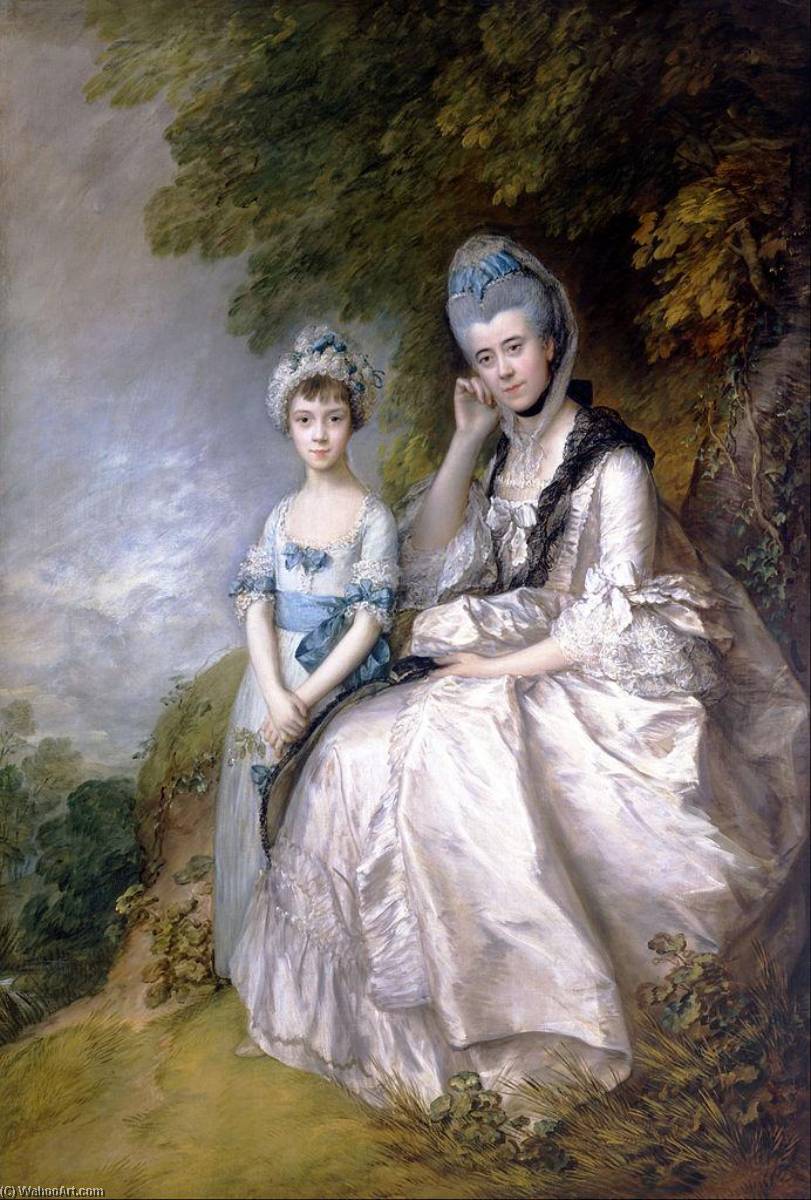 Hester, Countess Of Sussex, And Her Daughter, Lady Barbara Yelverton — Thomas Gainsborough