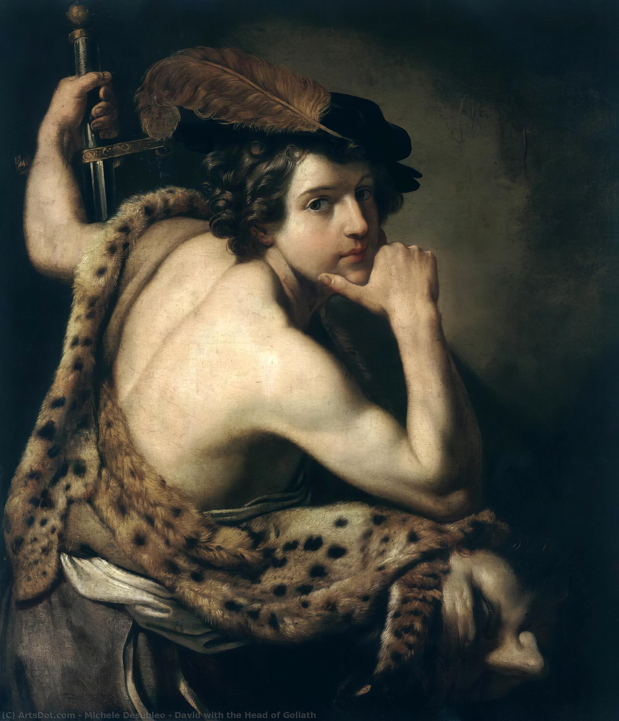 David With The Head Of Goliath — Michele Desubleo