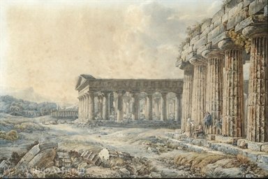 The Temple Of Apollo, Paestum — Abraham-louis-rodolphe Ducros