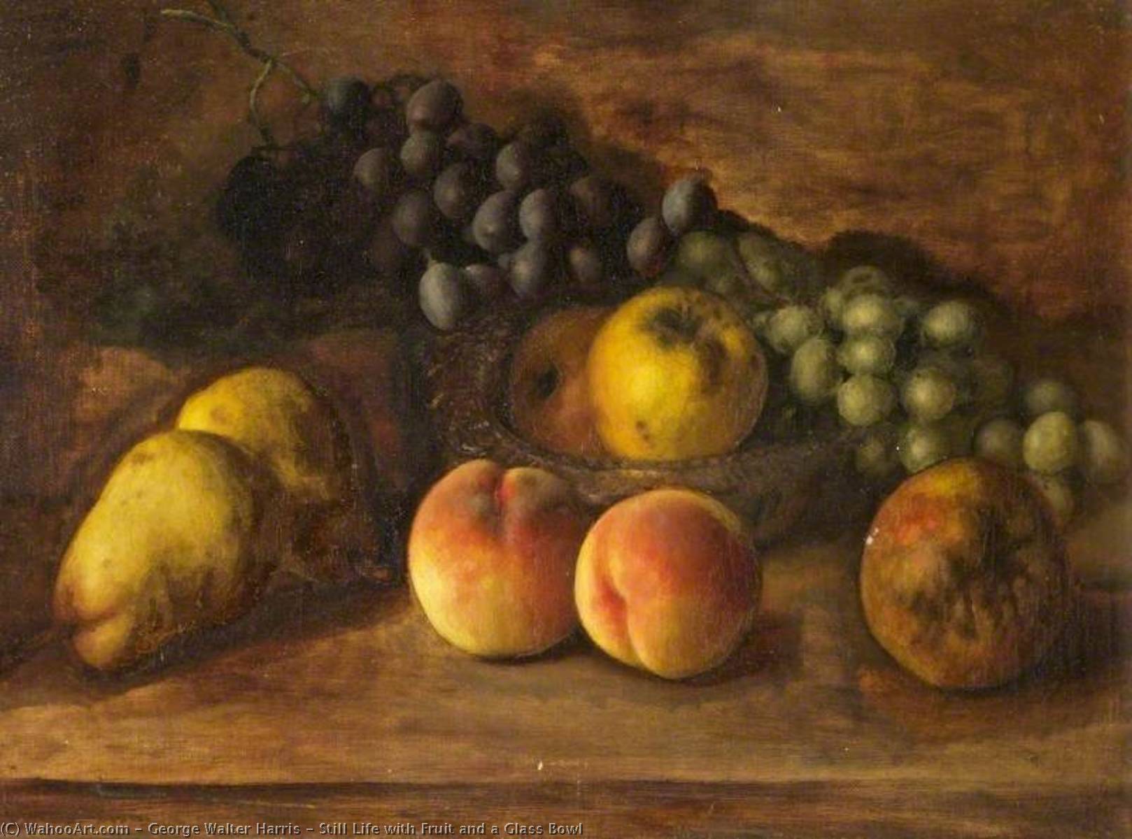 Still Life With Fruit And A Glass Bowl — George Walter Harris