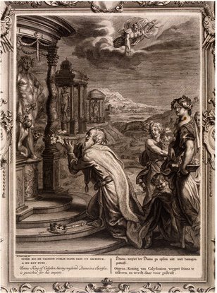 Oeneus King Of Calydon Having Neglected Diana In A Sacrifice Is Punished For His Impiety — Bernard Picart