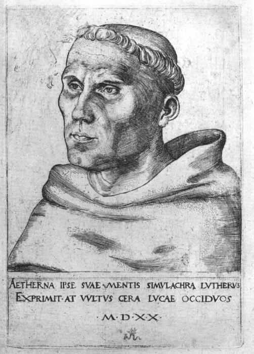Martin Luther As A Monk — Lucas Cranach The Elder