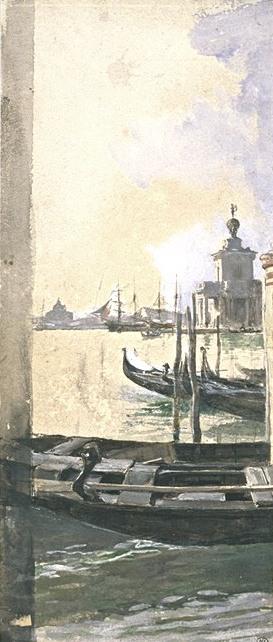 View Of The Lagoon In Venice — Jean-louis Ernest Meissonier