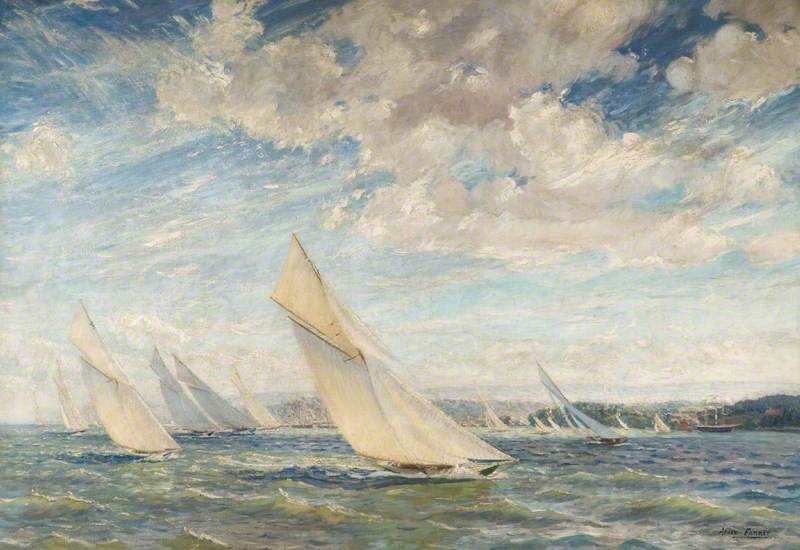 Yacht Racing In The Solent — Alice Maud Fanner