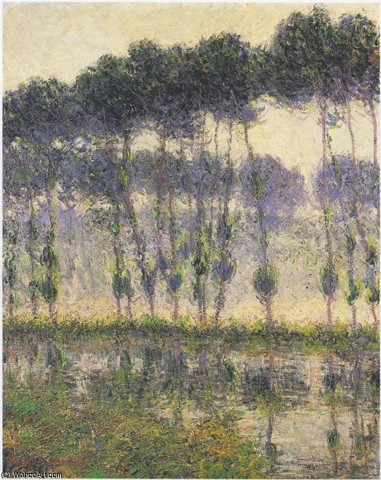 Poplars By The Eure River — Gustave Loiseau