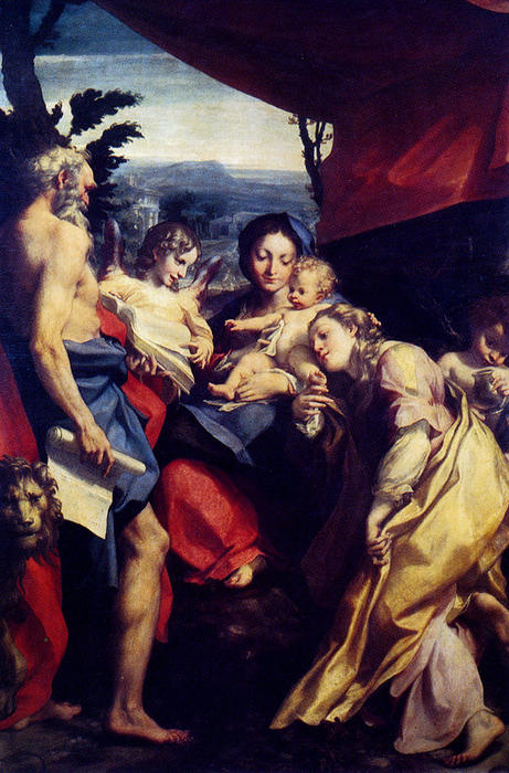 Madonna Of St. Jerome — Antonio Allegri Da Correggio