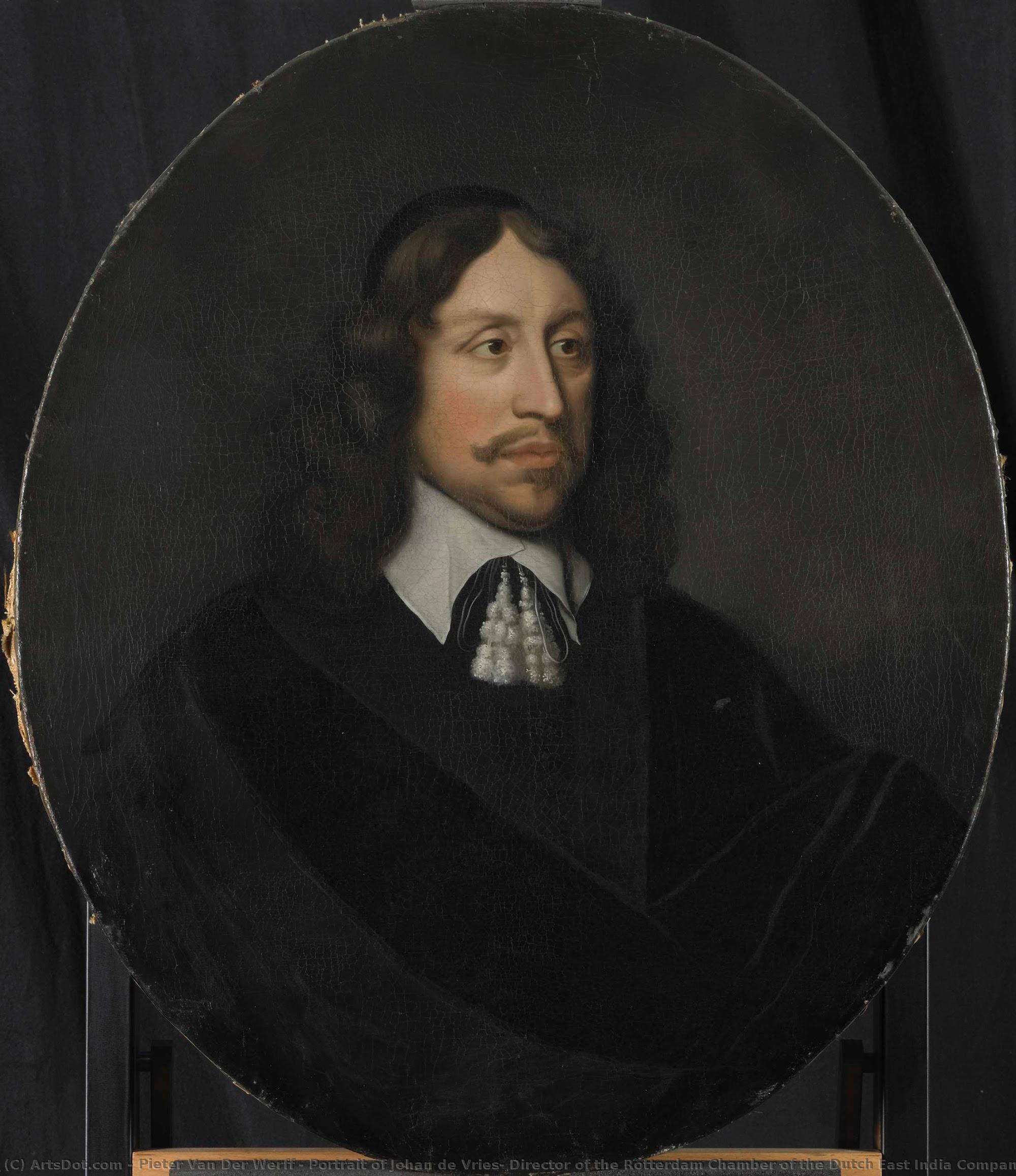 Portrait Of Johan De Vries, Director Of The Rotterdam Chamber Of The Dutch East India Company, Elected 1667, Pieter Van Der Werff, 1695 - 1722 — Pieter Van Der Werff
