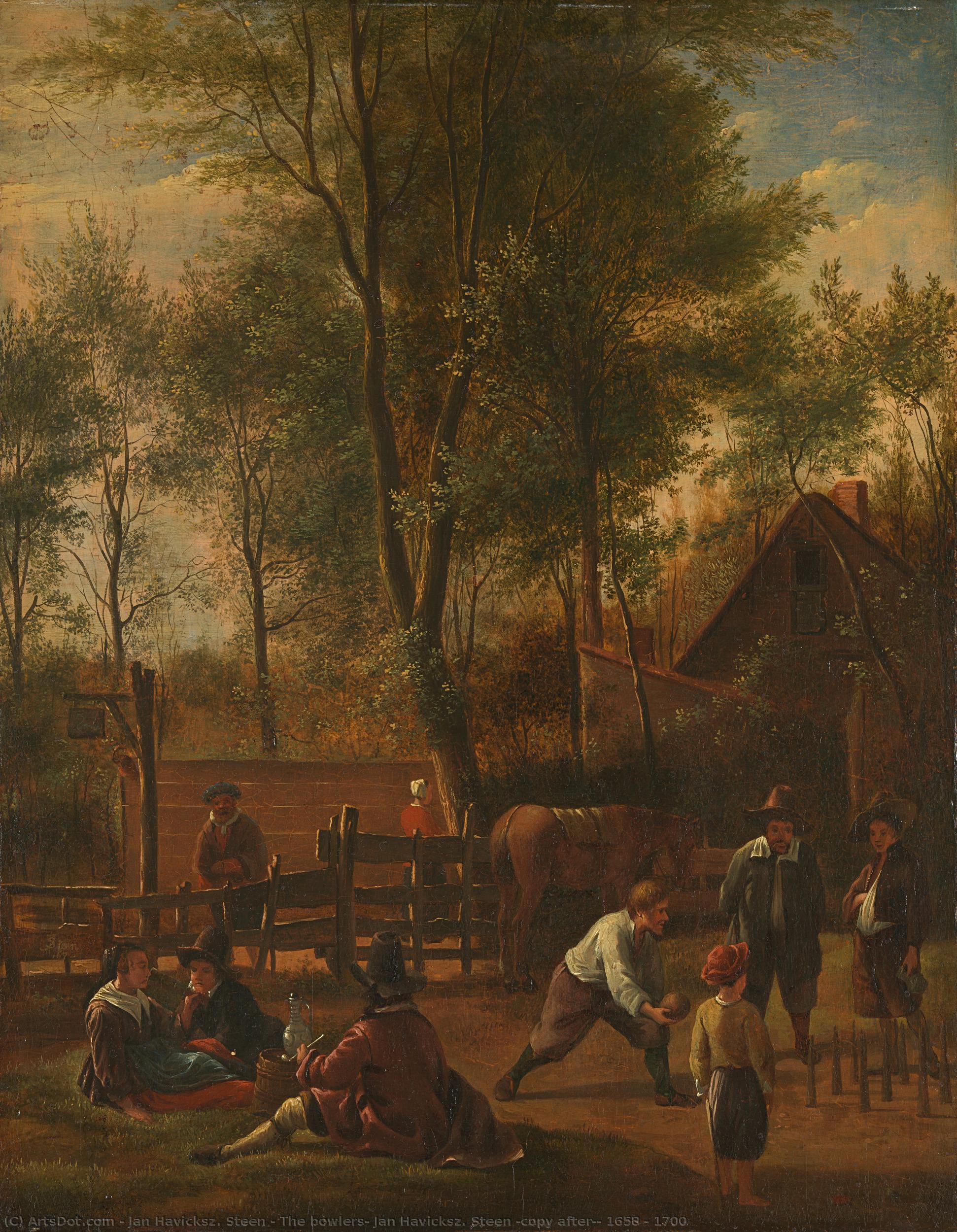 The Bowlers, Jan Havicksz. Steen (copy After), 1658 - 1700 — Jan Havickszoon Steen