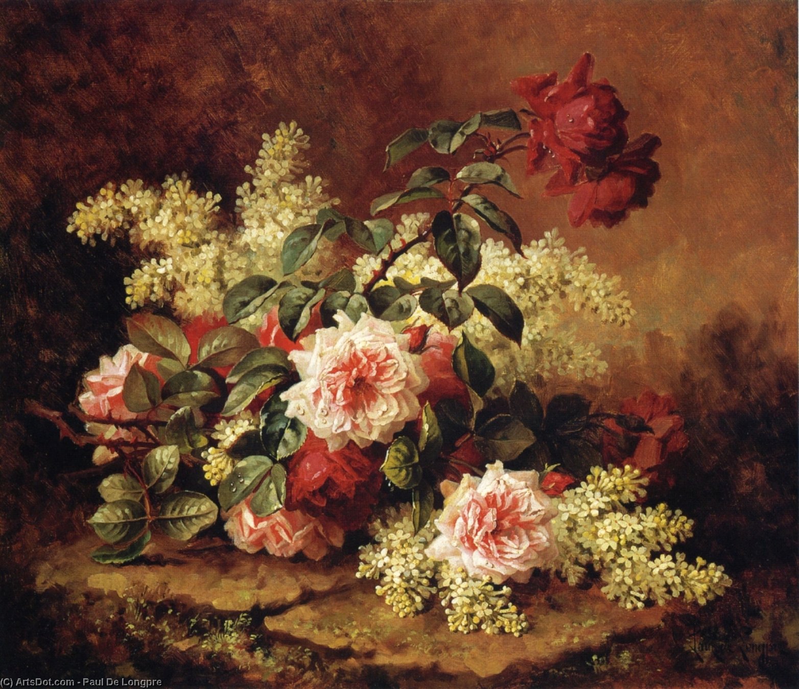 Roses And Mahogany — Paul De Longpré