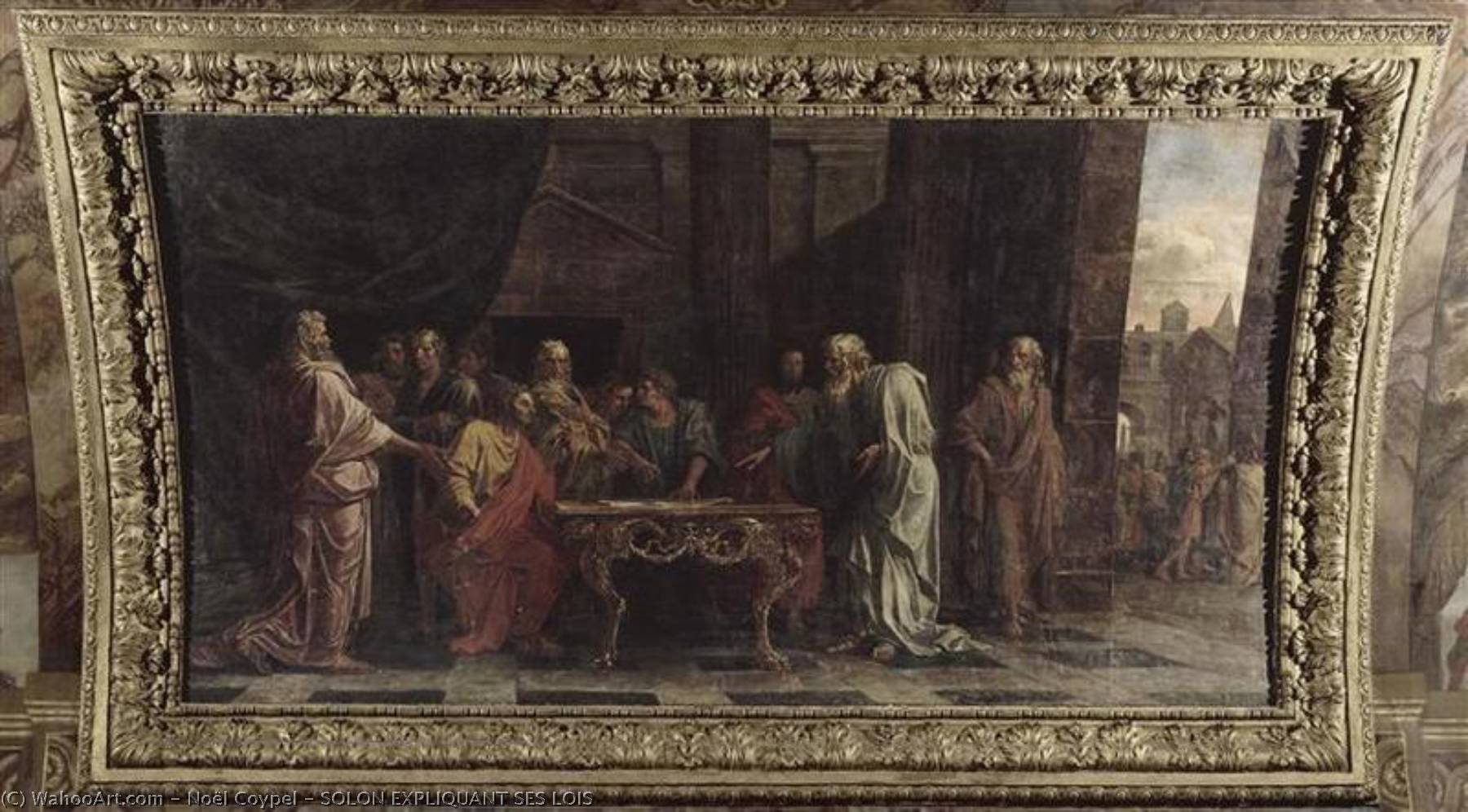 Solon Expliquant Ses Lois — Noel Nicolas Coypel