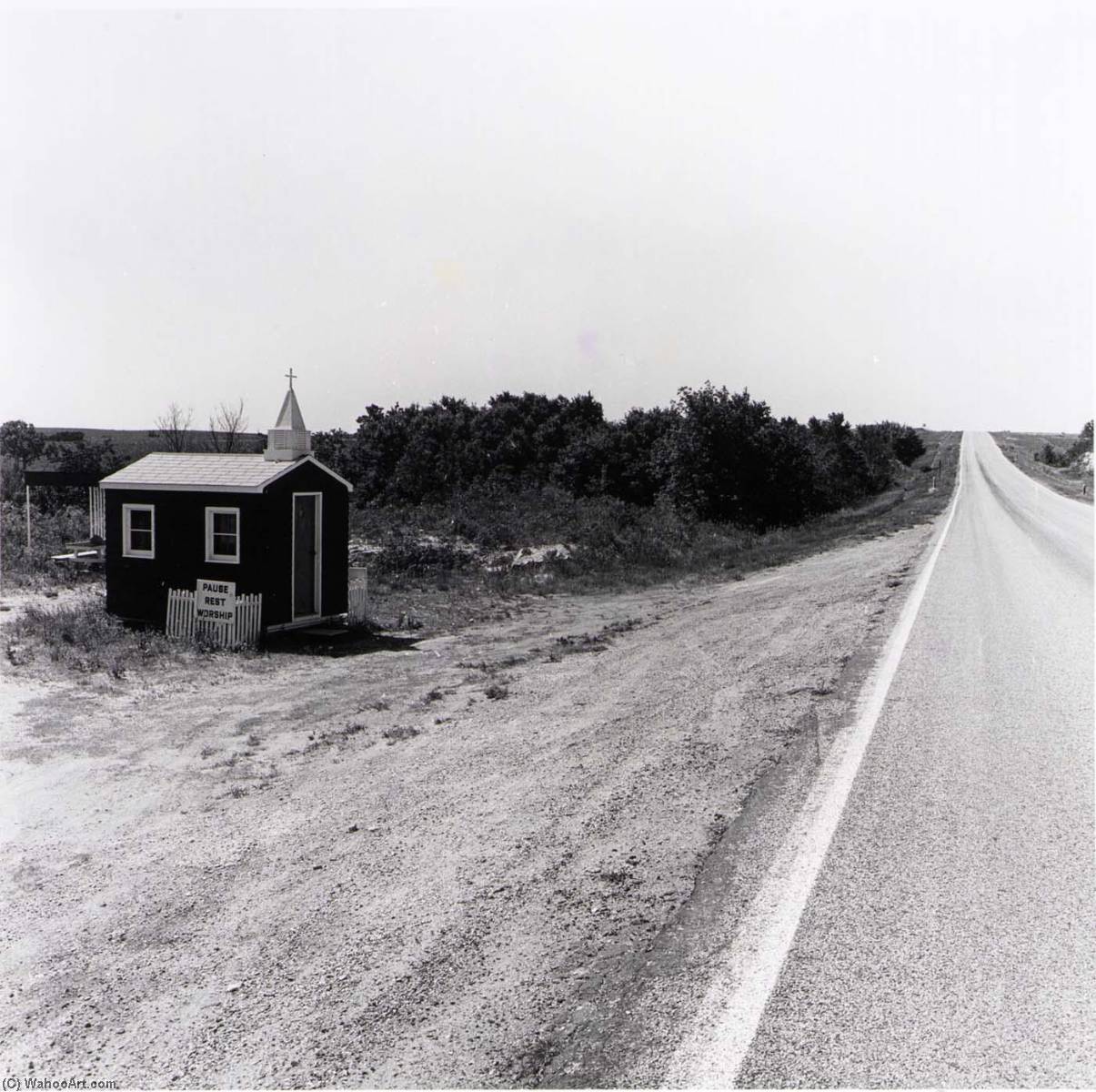 Roadside Church Riley Co., From The Kansas Documentary Survey Project — Larry W Schwarm