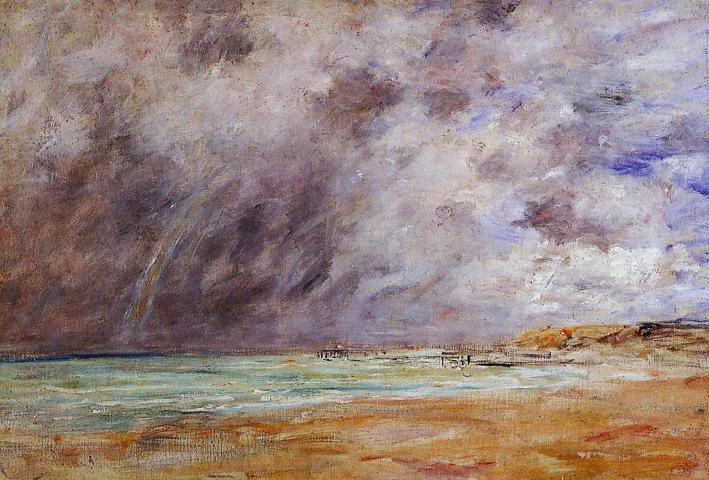 Le Havre. Stormy Skies Over The Estuary. — Eugène Louis Boudin