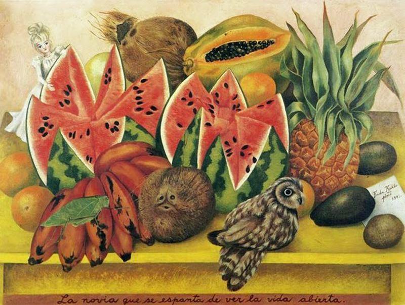 Die Braut Voller Angst Vor Dem Erblühen Des Lebens — Frida Kahlo