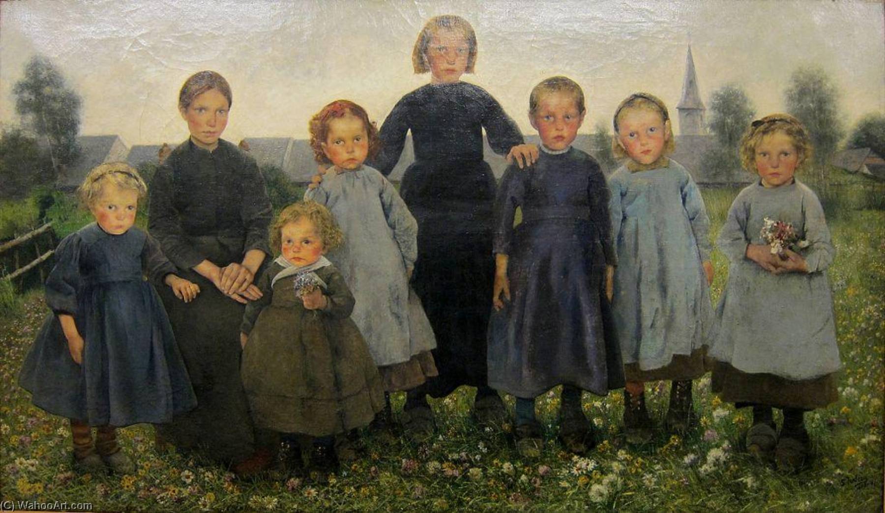 The Girls (also Known As Les Fillettes) — Léon Frédéric
